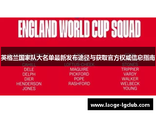 英格兰国家队大名单最新发布途径与获取官方权威信息指南